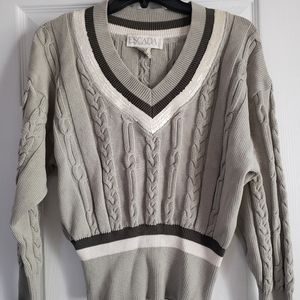 Vintage Escada Margaretha Ley V-Neck Green Sequin